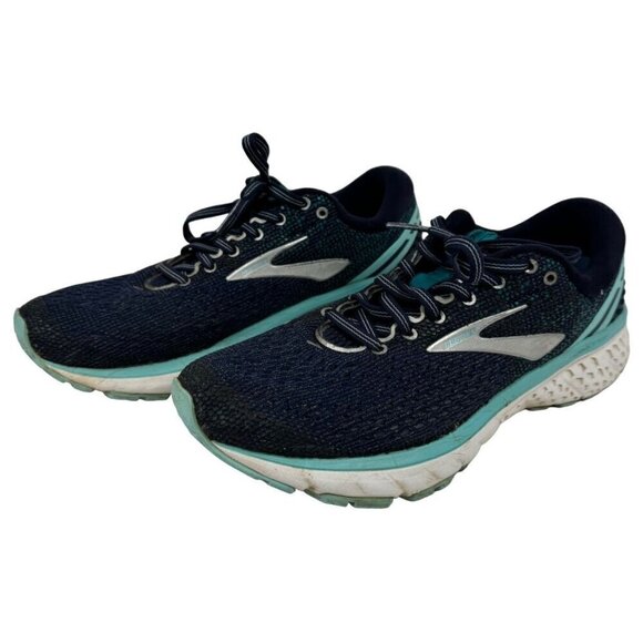 Brooks Ghost 11 Athletic Running Walking Tennis Shoes Blue Teal Women's 9.5M GUC - Picture 1 of 13